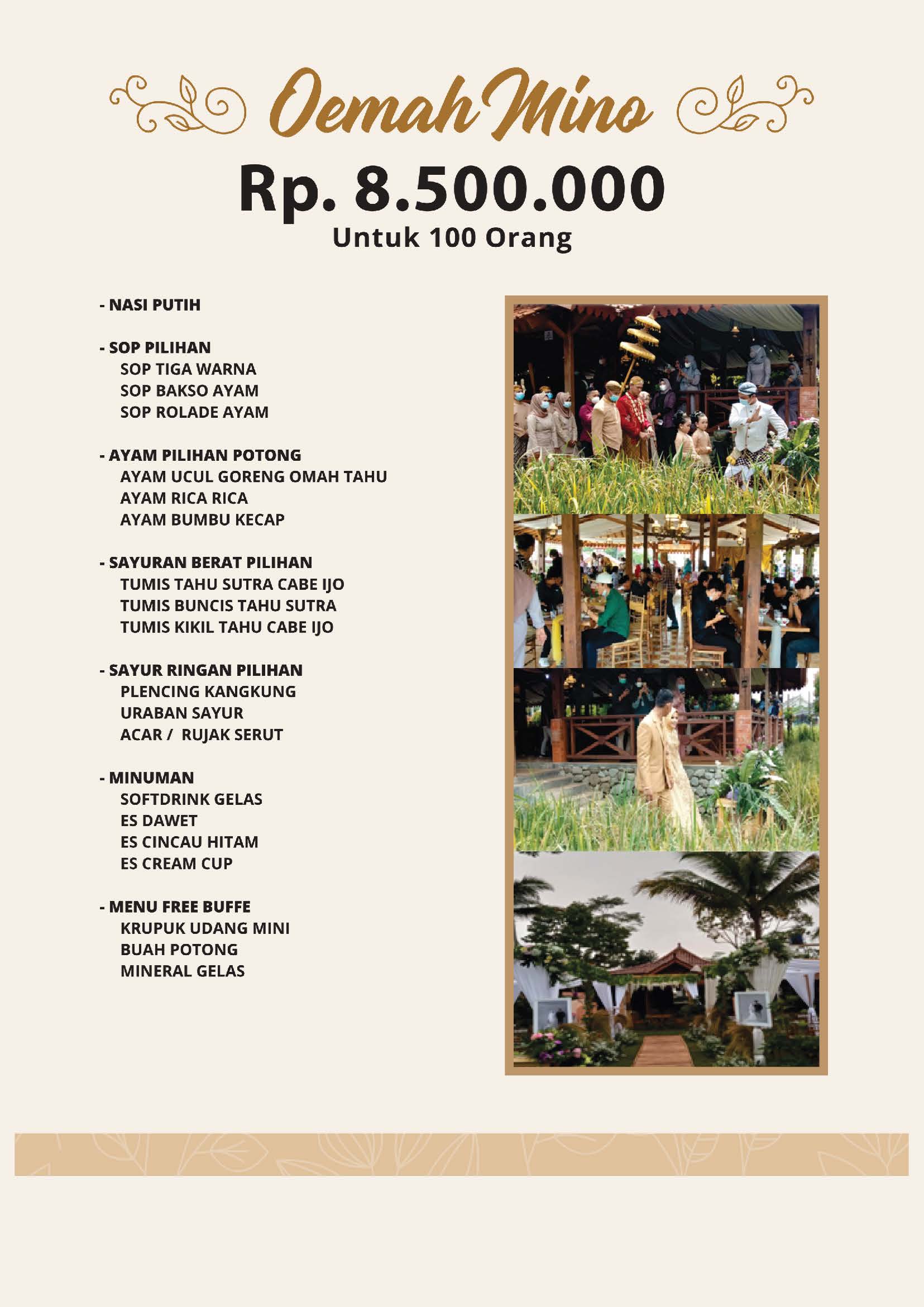 Paket Wedding OEMAH MINO di Purwokerto